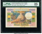 French Somaliland Tresor Public 1000 Francs ND (1952) Pick 28 PMG Very Fine 25. 

HID09801242017

© 2020 Heritage Auctions | All Rights Reserved