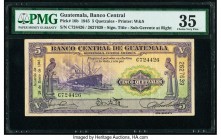 Guatemala Banco Central de Guatemala 5 Quetzales 29.1.1945 Pick 16b PMG Choice Very Fine 35. 

HID09801242017

© 2020 Heritage Auctions | All Rights R...
