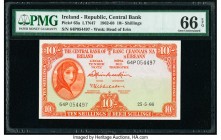 Ireland - Republic Central Bank of Ireland 10 Shillings 25.5.1966 Pick 63a PMG Gem Uncirculated 66 EPQ. 

HID09801242017

© 2020 Heritage Auctions | A...