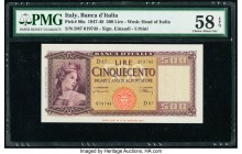 Italy Banca d'Italia 500 Lire 18.8.1947 Pick 80a PMG Choice About Unc 58 EPQ. 

HID09801242017

© 2020 Heritage Auctions | All Rights Reserved