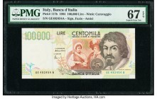 Italy Banca d'Italia 100,000 Lire 1994 Pick 117b PMG Superb Gem Unc 67 EPQ. 

HID09801242017

© 2020 Heritage Auctions | All Rights Reserved