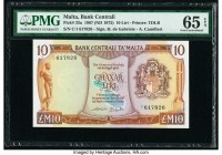 Malta Bank Centrali ta' Malta 10 Liri 1967 (ND 1973) Pick 33a PMG Gem Uncirculated 65 EPQ. 

HID09801242017

© 2020 Heritage Auctions | All Rights Res...
