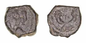 Nabatea
Rabbel II (71-106 D.C.)
AE-17. A/Bustos a der. R/Dos cornucopias y ley. aramea. 3.49g. GIC.5706. MBC-.
