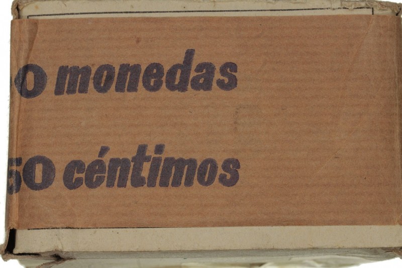 Estado Español
50 Céntimos. Aluminio. 1966 *19-71. Caja de la FNMT (400 monedas...