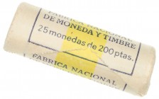 Juan Carlos I
200 Pesetas. Cuproníquel. 1990. Cartucho de la FNMT (25 monedas). SC.