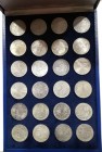 Alemania 
10 Marcos. AR. 1972. Set completo (24 monedas) dedicado a la Olimpiada de Munich. Peso de cada una 15g de 925 mil. En su estuche original d...