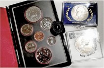 Lotes de Conjunto
AR/AE. Lote de 9 monedas. Canadá Estuche Prestige 1978 (7 valores), EE.UU. Memorial Dollar 1971 y Nueva Zelanda Dollar 1974. En est...