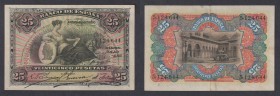Banco de España
25 Pesetas. 15 julio 1907. Sin serie. ED.318. Puntitos de aguja y planchado. (MBC+).