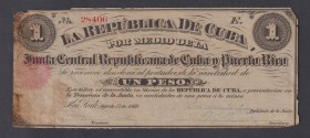 Emisiones de Ultramar
Peso. Junta Central Republicana de Cuba y Puerto Rico. 17 Agosto 1869. ED.35. Mancha lateral y agujerito. Muy escaso. BC.