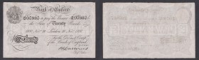 Billetes extranjeros
20 Pounds. 20 Noviembre 1930. Serie 44M 07987. P.330a. Raro. EBC.