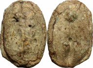 Greek Italy. Umbria, Iguvium. AE cast Sextans, 3rd century BC. D/ Club. R/ Two pellets. HN Italy 54. AE. g. 18.42 mm. 29.00 Earthen patina. About VF.