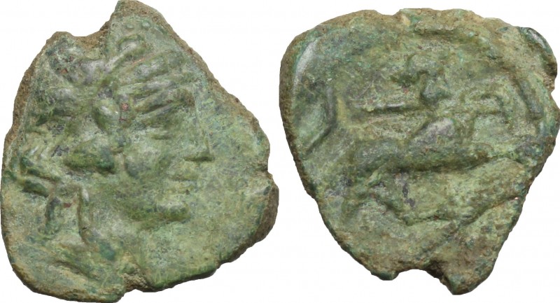 Greek Italy. Greek Italy, uncertain mint. AE 20 mm. Late 90s-early 80s BC. Æ (13...