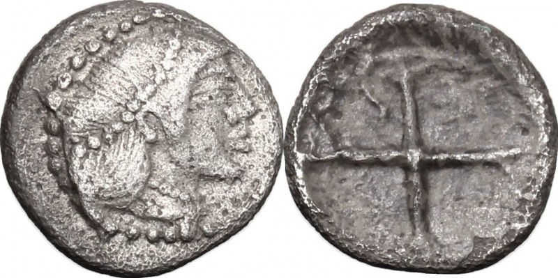 Sicily. Syracuse. Deinomenid Tyranny (485-466 BC). AR Litra, 480-470 BC. D/ Head...