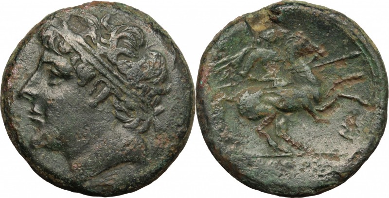 Sicily. Syracuse. Hieron II (275-215 BC). AE 27 mm, 230-218/5 BC. D/ Head of Hie...