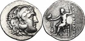 Continental Greece. Kings of Macedon. AR Tetradrachm, in the name and types of Alexander III of Macedon. Phaselis mint (Lycia). Dated CY 10 (209/8 BC)...