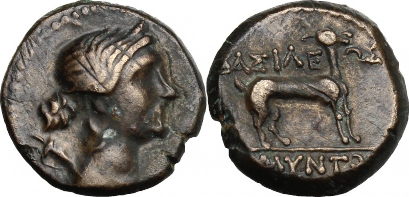 Greek Asia. Kings of Galatia. Amyntas (36-25 BC). AE 17 mm. Uncertain mint in Ga...