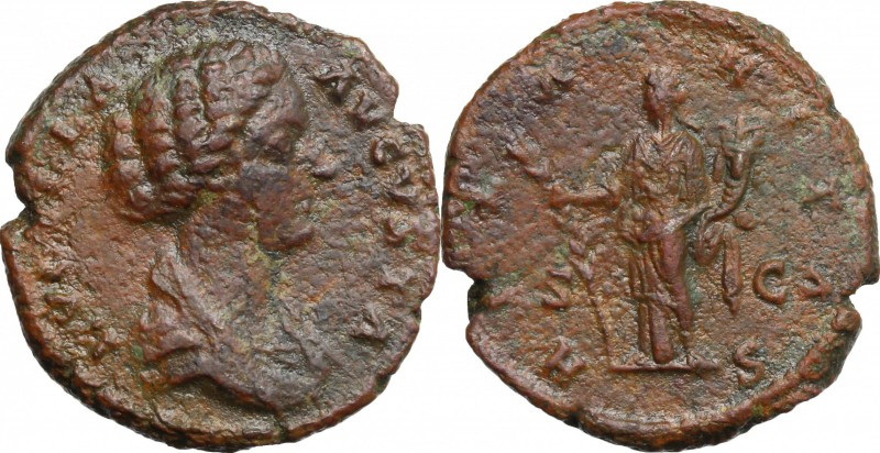 Lucilla, wife of Lucius Verus (died 183 AD). AE As, struck under Marcus Aurelius...