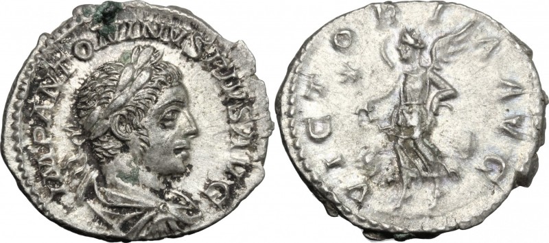 Elagabalus (218-222). AR Denarius, Rome mint, 222 AD. D/ Laureate, draped and cu...