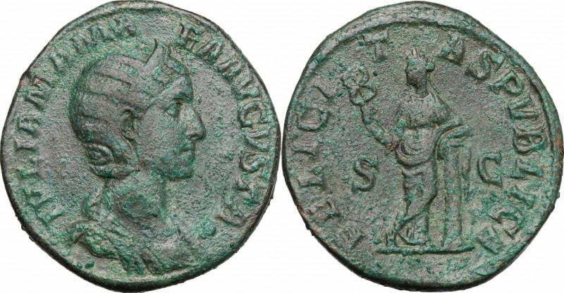 Julia Mamaea, mother of Severus Alexander (died 235 AD). AE Sesterius, 222-235. ...