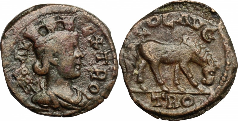 Trajan Decius (249-251). AE 21 mm, Troas, Alexandreia mint, pseudo-autonomous is...