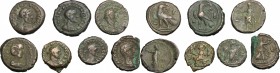 The Roman Empire. Lot 7 AE Tetradrachms, Alexandria mint. AE.