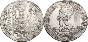 Germany. August the Younger (1635-1666). AR Taler, Braunschweig-Wolfenbüttel, 1658. AR. g. 28.25 mm. 44.00 Traces of a loop. VF.