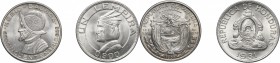 Honduras. AR Lempira 1931. In addition AR Medio Balboa 1953. KM 20 and 75. AR. UNC.