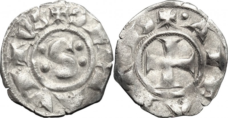 Italy. Repubblic (1180-1390). AR Denarius, Siena mint. AR. g. 0.72 mm. 16.00 VF.