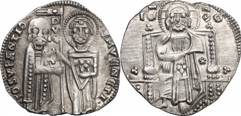 Italy. Giovanni Soranzo (1312-1328). AR Grosso, Venice mint. Paolucci 2. AR. g. ...