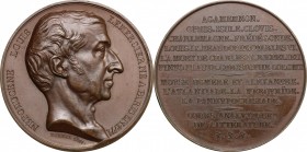 France. Nepomucene Louis Lemercier (1771-1840), poet. AE Medal, 1833. D/ Head right. R/ Inscription in twelve lines. Wurzbach cf. 4963 (one sided). AE...