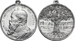 Germany. Luitpold, Prince Regent of Bavaria (1821-1912). WM Medal 12 March 1911. WM. mm. 33.00 For the 90th birthday.