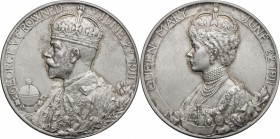 Great Britain. George V (1910-1936). AR Medal 1911. D/ Crowned bust of George left. R/ Crowned bust of Queen Mary left. Brown 4022. Eimer 1922a. AR. m...