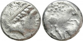 CENTRAL EUROPE. Boii. Drachm (1st. century BC). Type "Leierblume/ Stern".