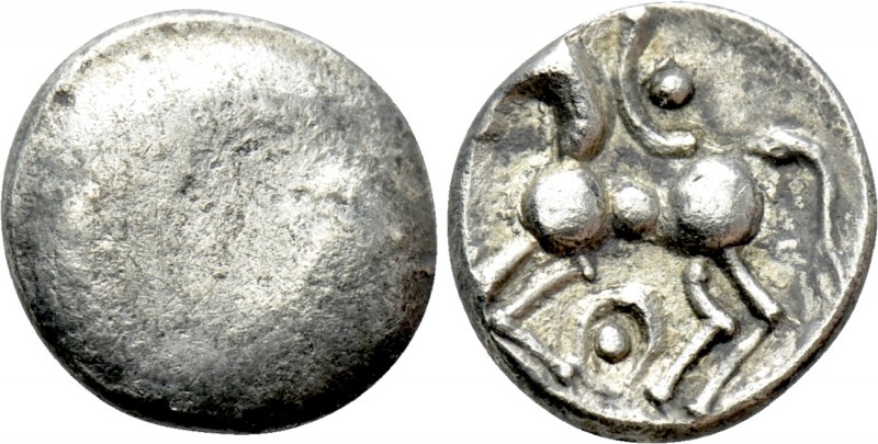 CENTRAL EUROPE. Boii. Obol (1st century BC). "Roseldorf II" type. 

Obv: Plain...