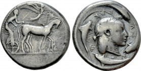 SICILY. Syracuse. Second Democracy (470-460 BC). Tetradrachm.