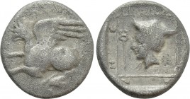 THRACE. Abdera. Tetrobol (Circa 411-385 BC).