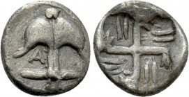 THRACE. Apollonia Pontika. Hemiobol (Circa 540/35-530 BC).