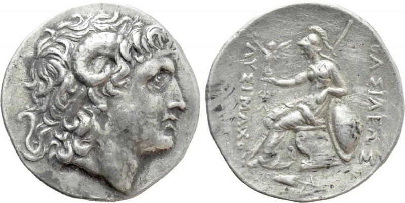 KINGS OF THRACE (Macedonian). Lysimachos (305-281 BC). Tetradrachm. Parion (?). ...