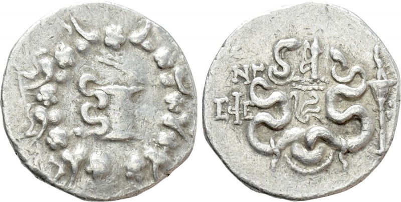 IONIA. Ephesos. Cistophor (Circa 180-67 BC). Dated CY 53 (82/1 BC). 

Obv: Cis...