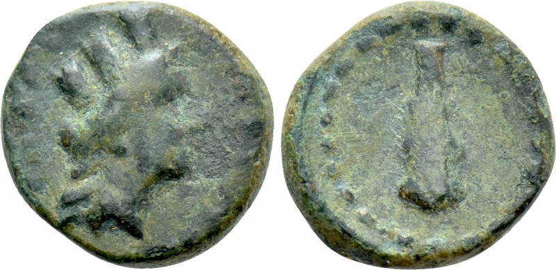 PHOENICIA. Tyre. Autonomous issues (1st century BC(?)). Ae. 

Obv: Turreted he...