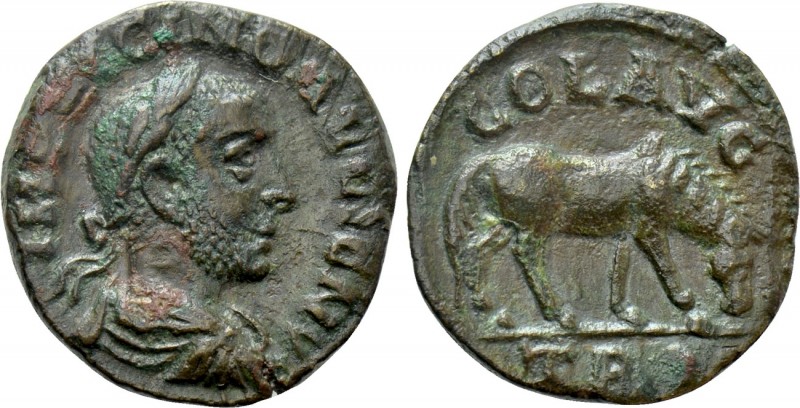 TROAS. Alexandria. Gallienus (253-268). Ae As. 

Obv: IMP GALLIENVS A. 
Laure...