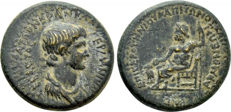 PHRYGIA. Acmonea. Nero (54-68). L. Servenius Capito & Julia Severa, magistrates....