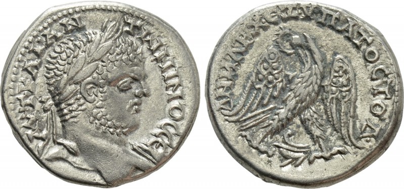 PHOENICIA. Berytus. Caracalla (197-217). Tetradrachm. 

Obv: AYT KAI ANTWNINOC...