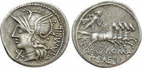M. BAEBIUS Q.F. TAMPILUS. Denarius. (137 BC). Rome.