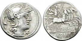 L. POSTUMIUS ALBINUS. Denarius (131 BC). Rome.