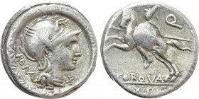 L. MANLIUS TORQUATUS. Denarius (113-112 BC). Rome.
