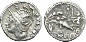 L. JULIUS L. F. CAESAR. Denarius (103 BC). Rome.