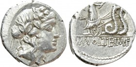 M. VOLTEIUS M.F. Denarius (78 BC). Rome.