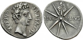 AUGUSTUS (27 BC-14 AD). Denarius. Uncertain mint in Spain (Colonia Caesaraugusta?).