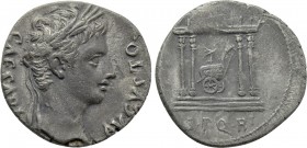AUGUSTUS (27 BC-14 AD). Denarius. Uncertain mint in Spain.